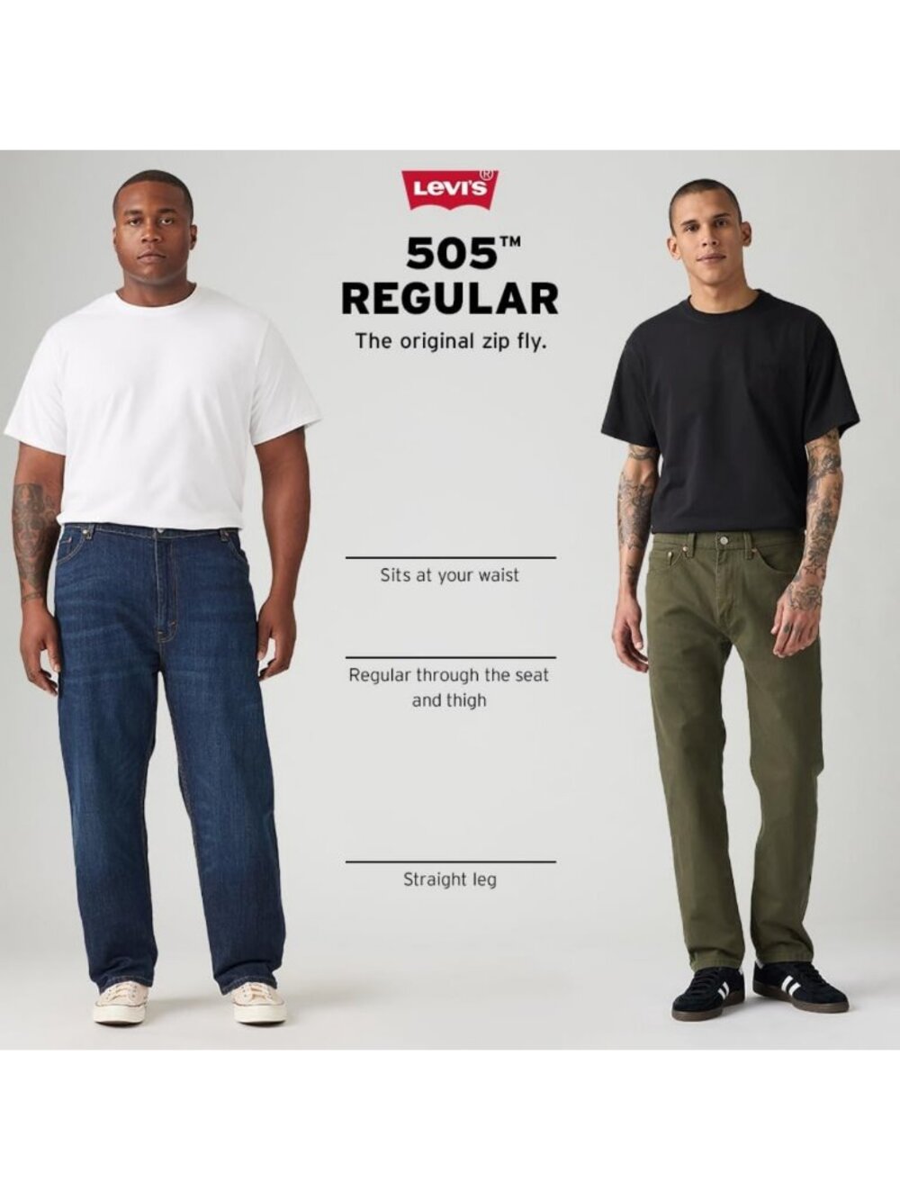 Men's Regular Fit Jeans - Classic Denim, Comfortable Style, Versatile Wardrobe - Picture 5 of 6